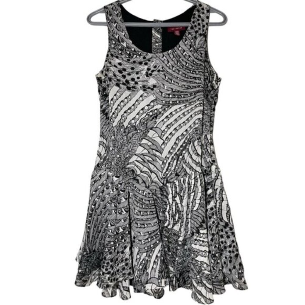 Ted Baker Sleeveless Ruffle Dress size US 6